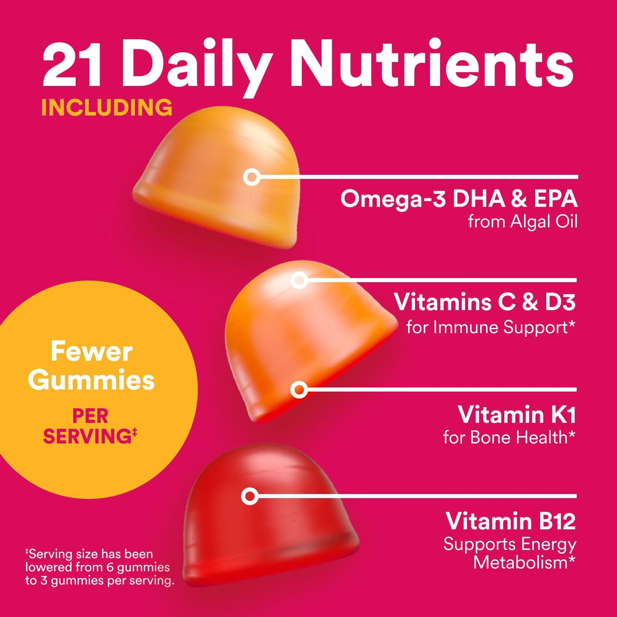 Gomitas Multivitamínicas SmartyPants, Omega 3, 90 Unidades