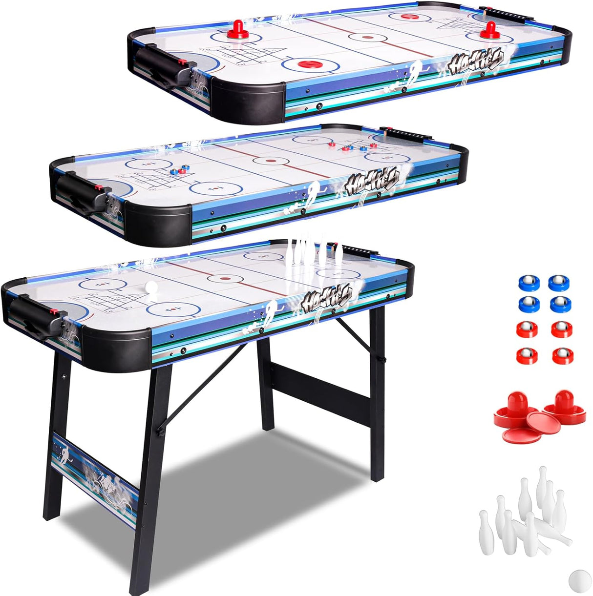 Mesa de hockey de aire plegable HLC Upgrade de 4 pies