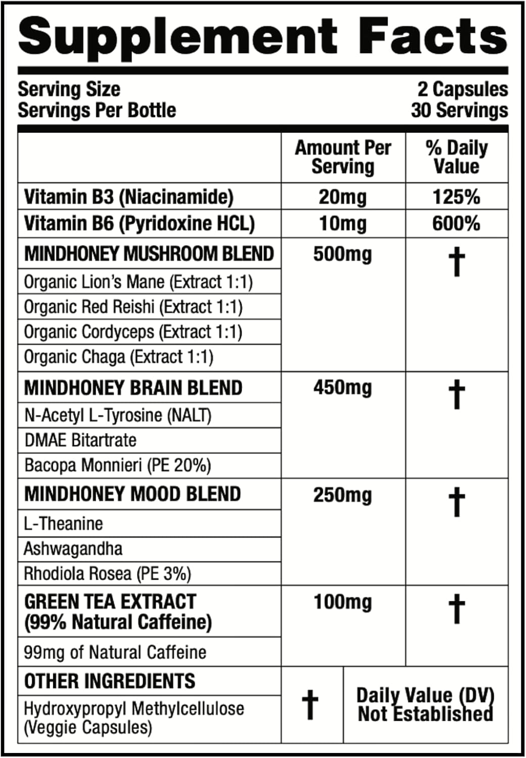 Suplemento Nootrópico Premium | Enfoque, Ánimo, Energía y Memoria