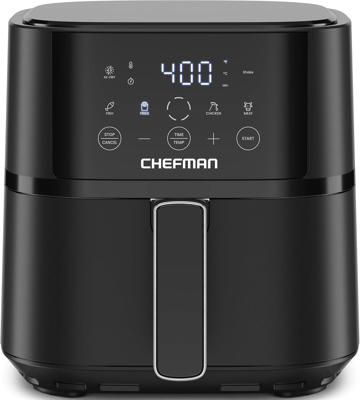 Freidora de aire Chefman 4 QT, tecnología Hi-Fry, pantalla táctil