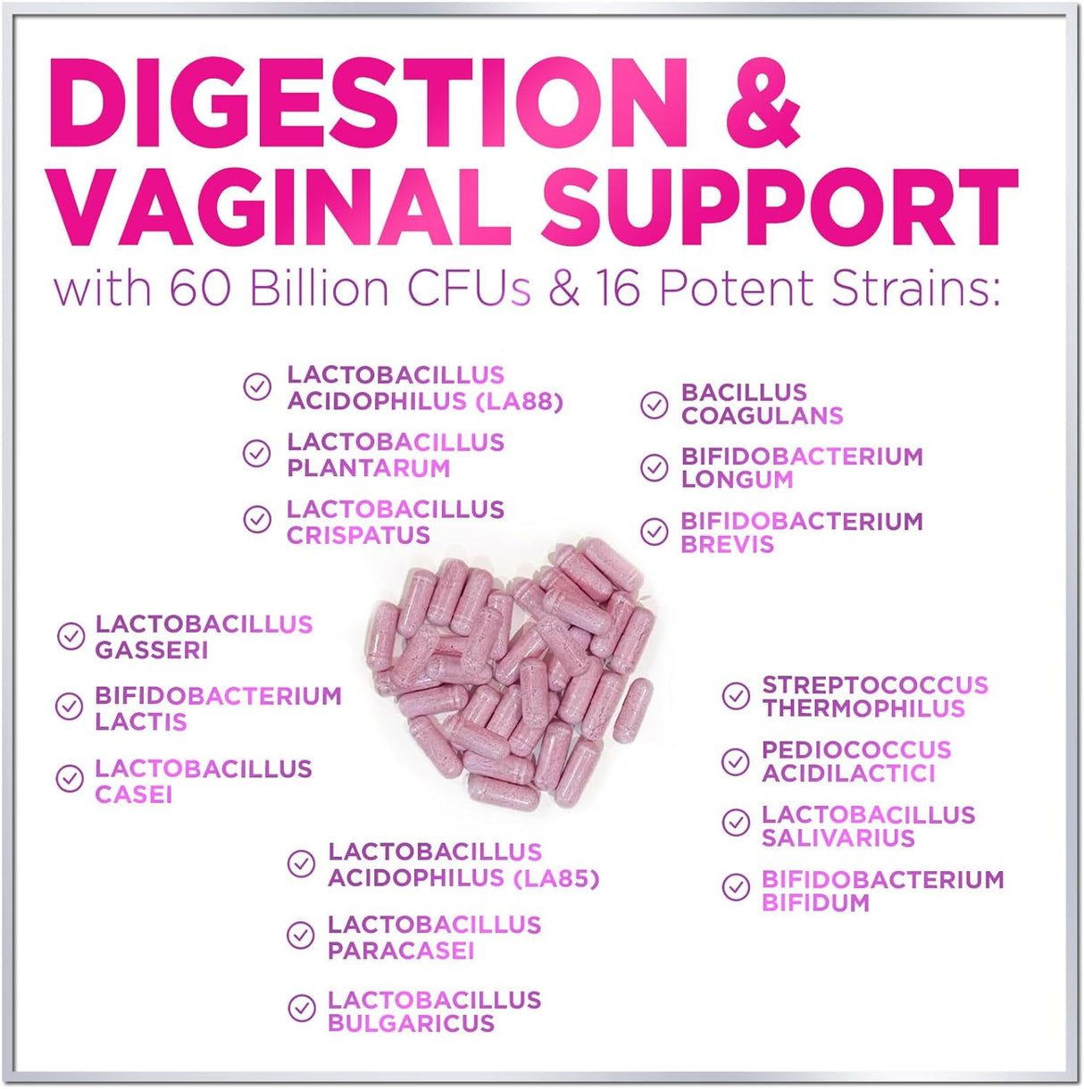 Hello Lovely! Probióticos formulados para mujeres 16 cepas