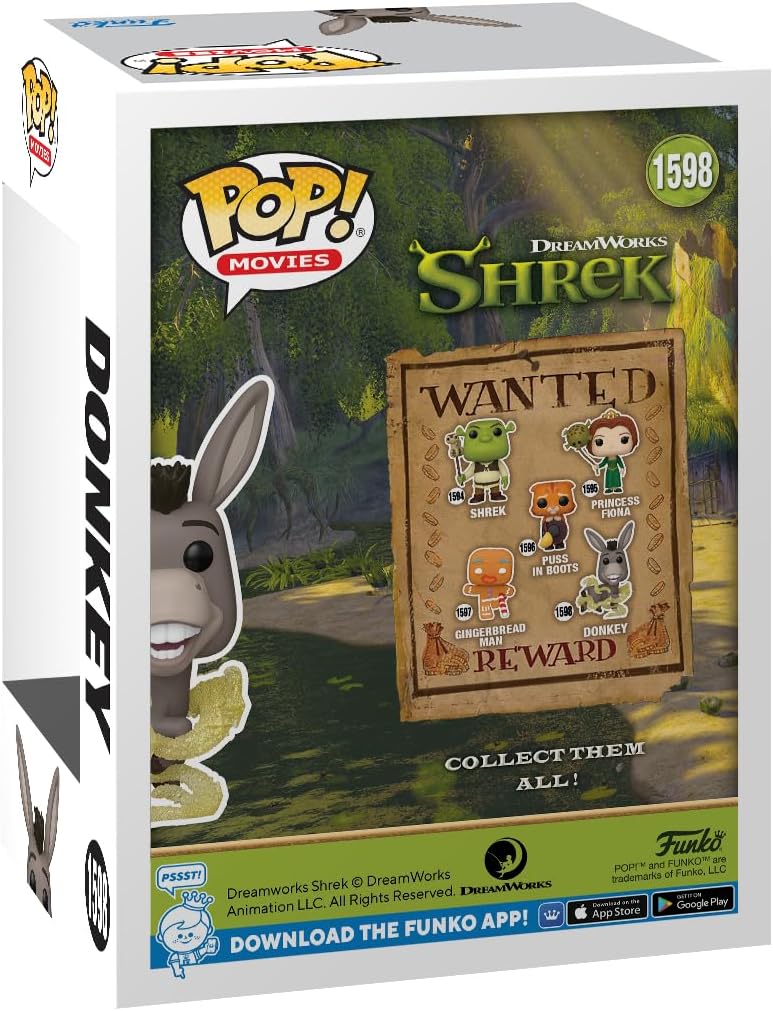 Funko Pop! Shrek 30 Aniversario: Donkey con Brillo