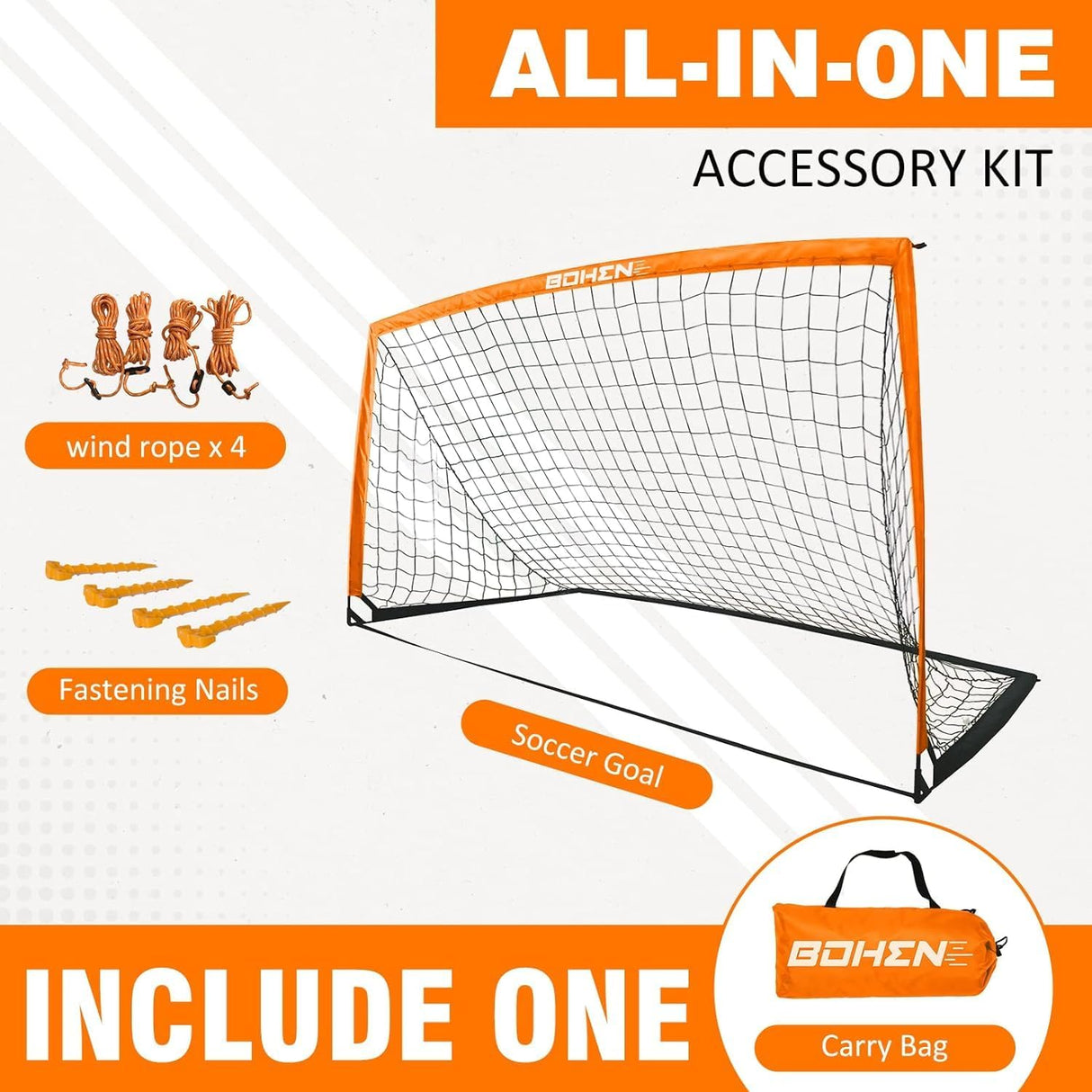 Porteria de futbol portatil para juegos al aire libre