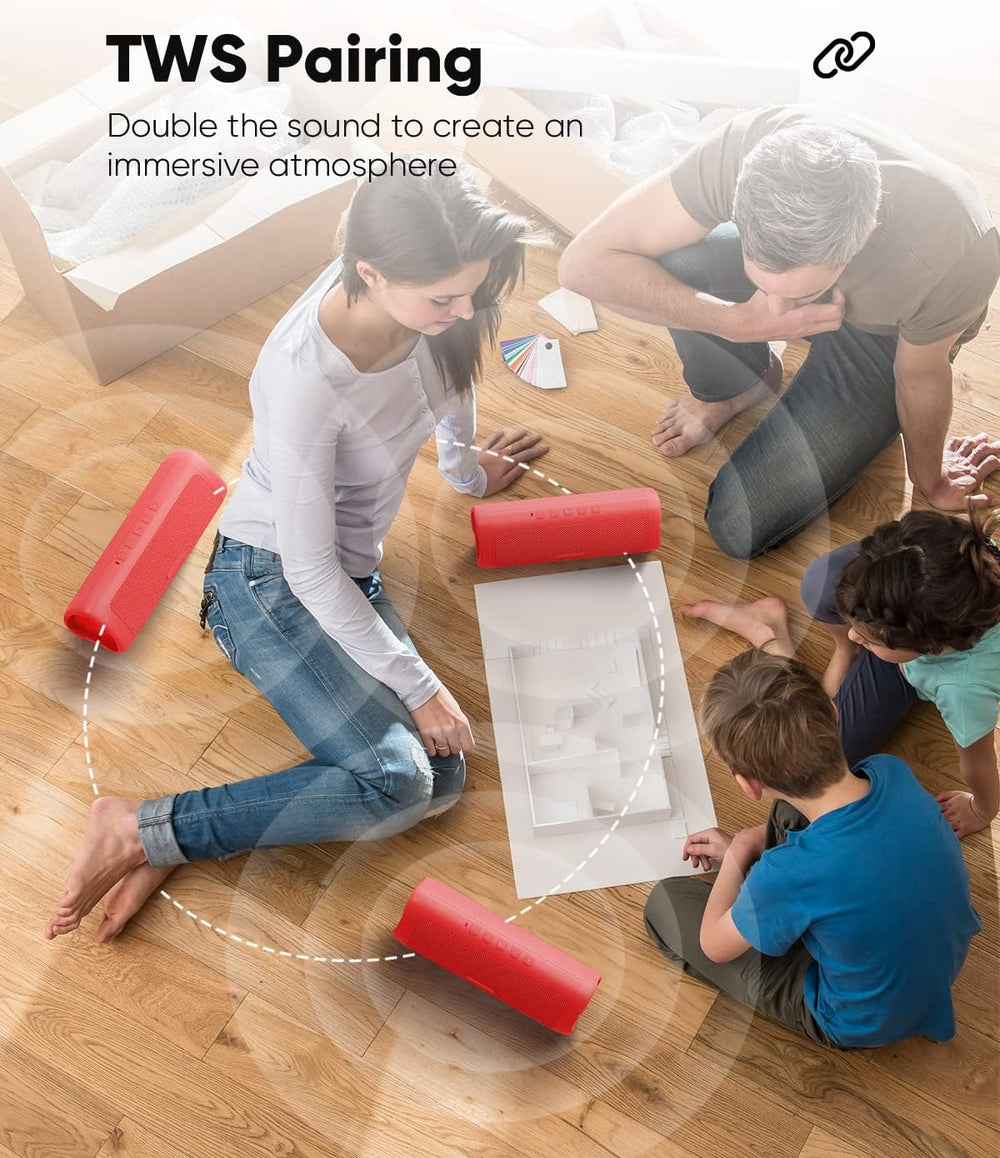 Altavoz impermeable IPX5 portátil con 24 horas de duración