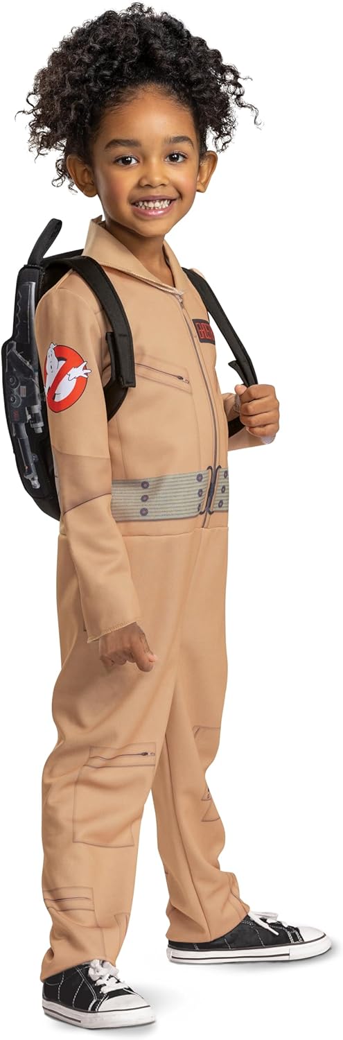 Disfraz infantil Ghostbusters, jumpsuit y proton pack, oficial
