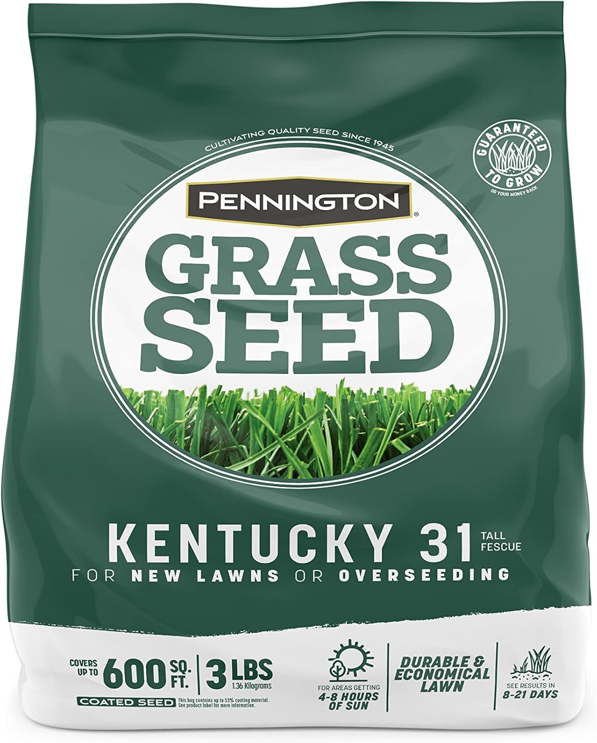 Semilla de Césped Tall Fescue Penkoted 3 lb Pennington Kentucky