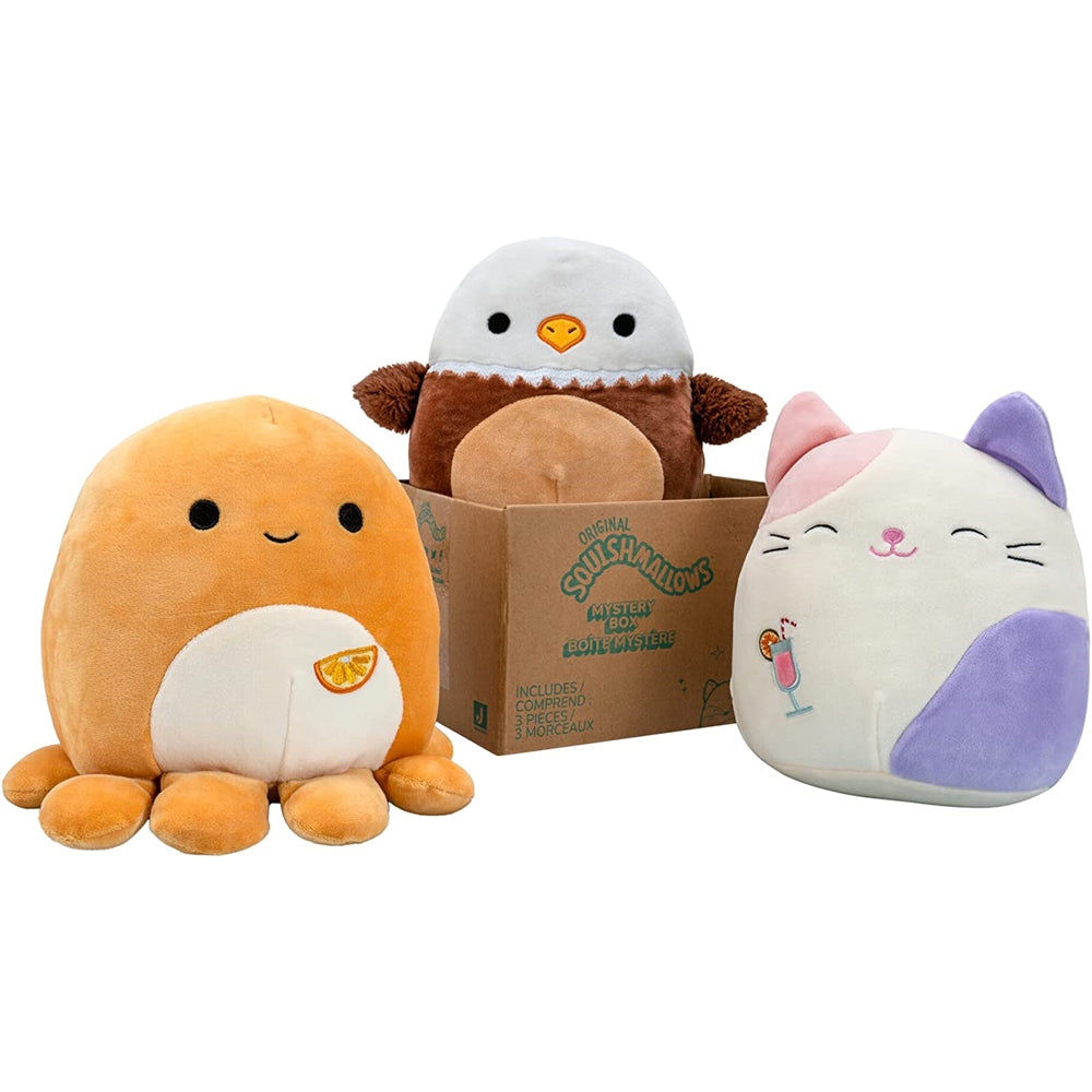Peluche oficial Kellytoy de 8 pulgadas Paquete de tres cajas