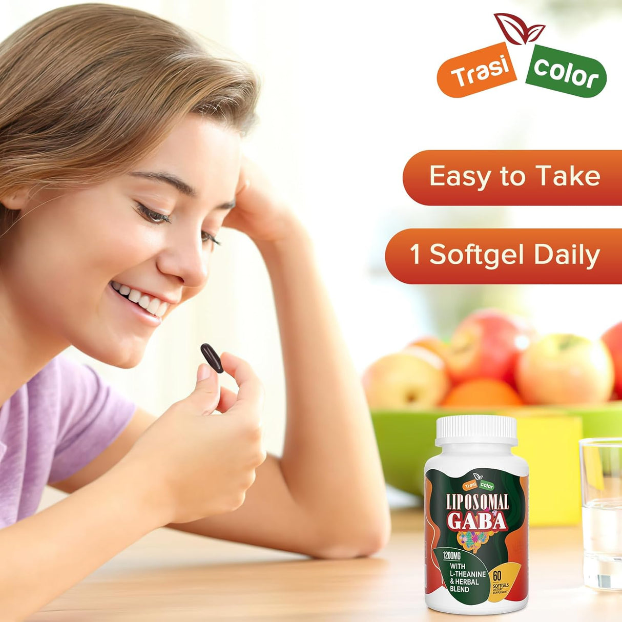 Suplemento GABA liposomal con suplementos de L-teanina