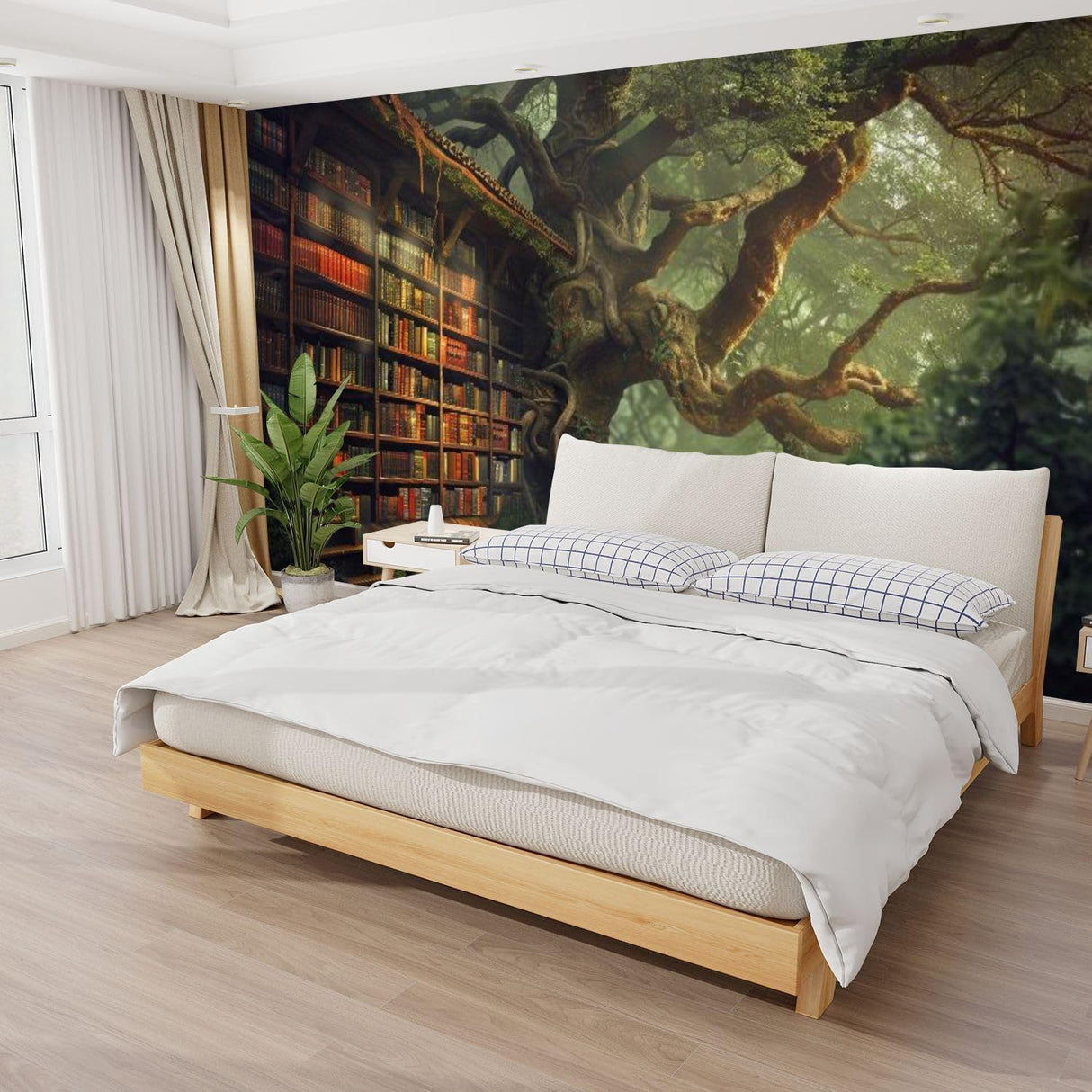 Mural de Pared 3D, Aventura en el Bosque, 100x144 pulgadas