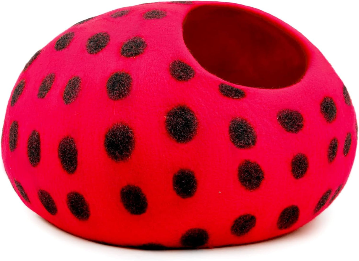 Cueva para Gatos Woolygon - Felt Eco-Friendly - Polka Dot