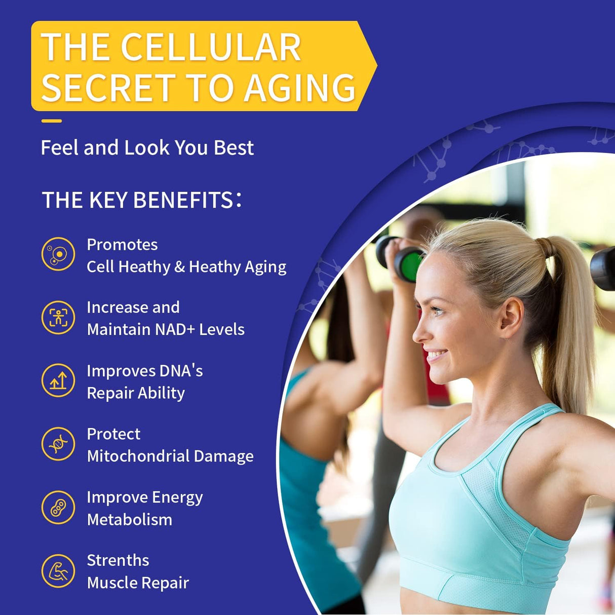 Suplemento real de NAD refuerzo de absorción superior NAD