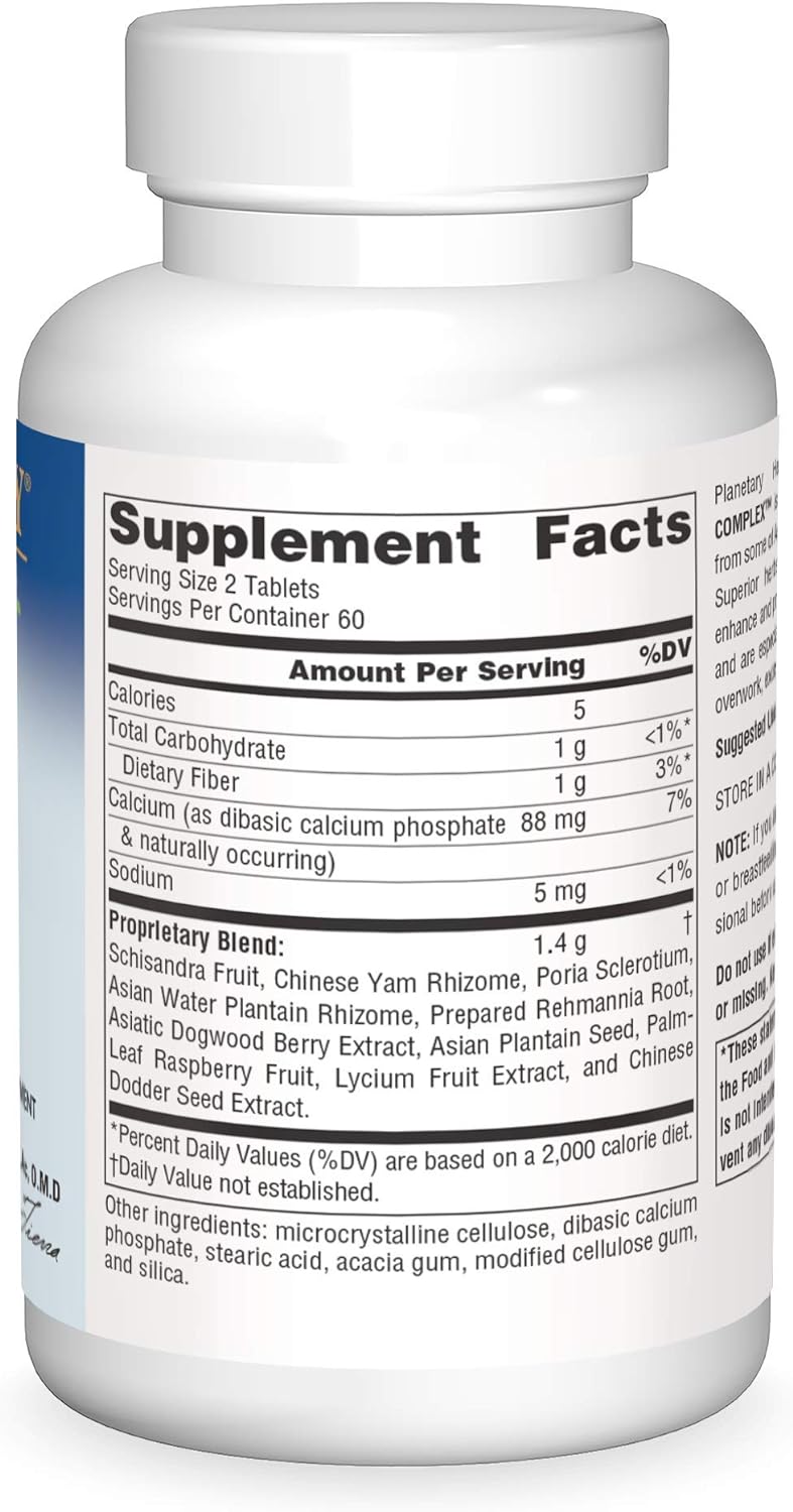 Planetary Herbals Complejo suprarrenal Schisandra 710mg 120u