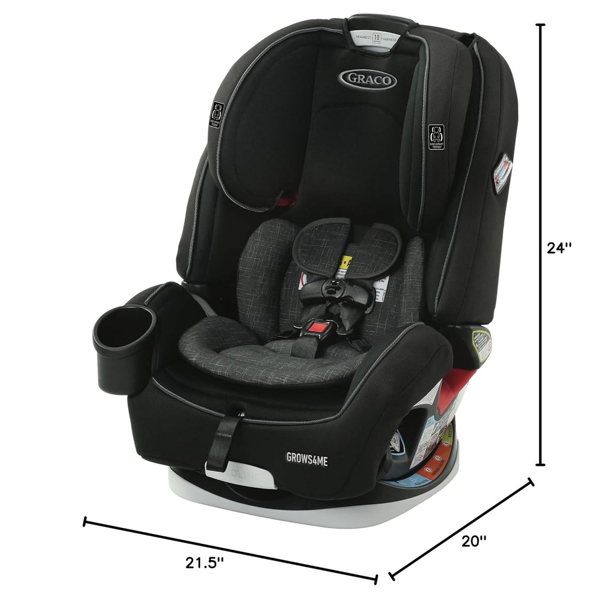 Asiento de automóvil 4 en 1 para bebés a niños pequeños