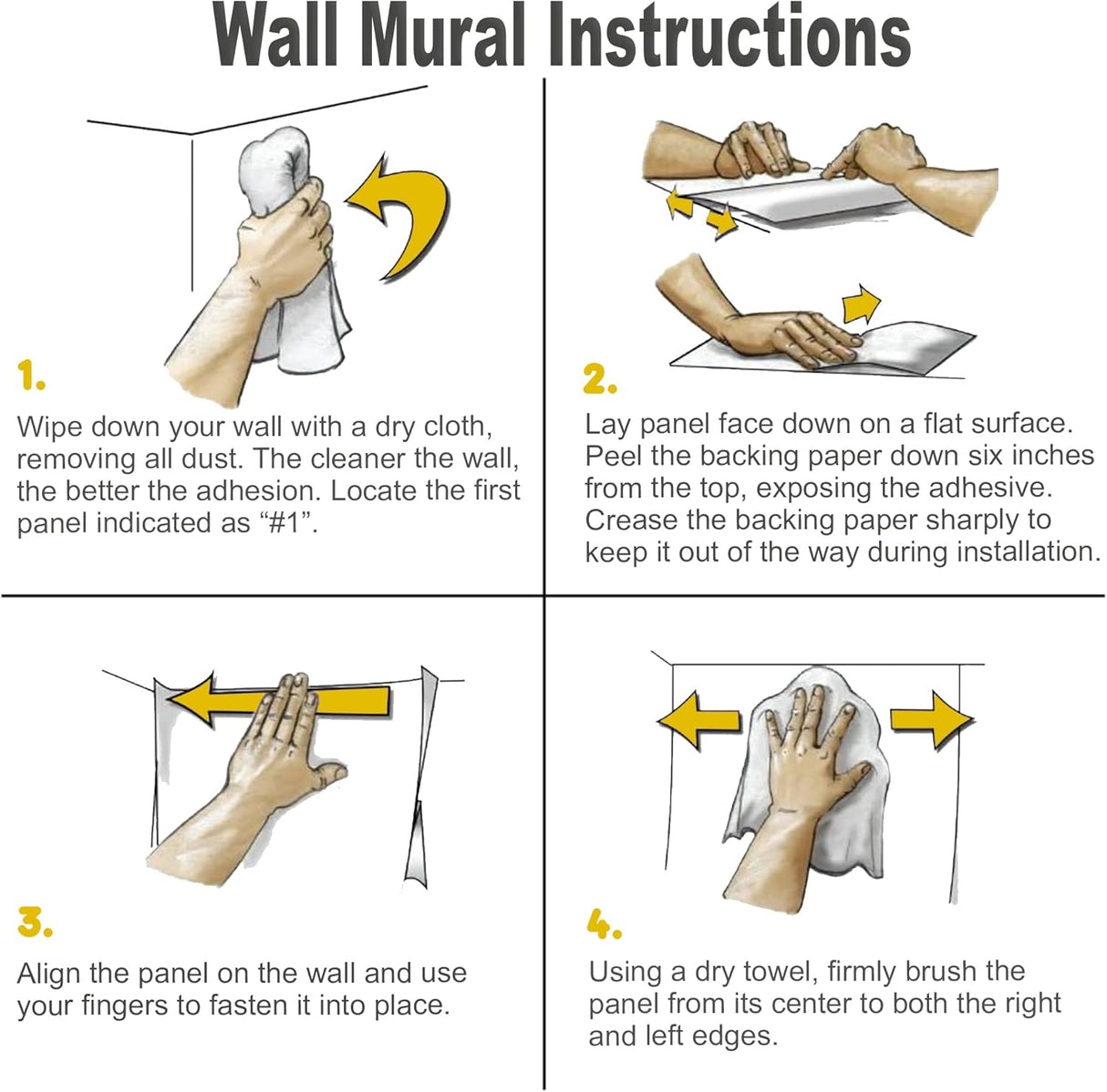 IDEA4WALL Adhesivo mural removible para pared, cordillera