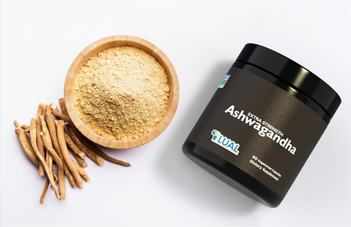 Suplemento Ashwagandha LUAL KSM 66 - 600mg Extracto 700mg