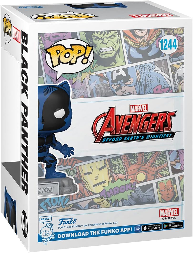 Funko Pop! & Pin: Black Panther, Avengers 60 Aniversario, Exclusivo
