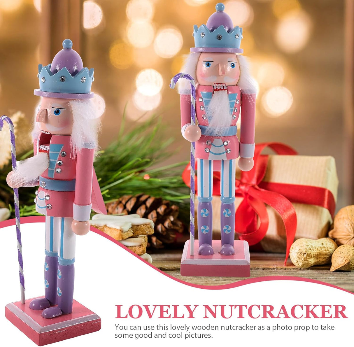 Soldado de Nochebuena de Madera, Adorno Navideño, Modelo 2023