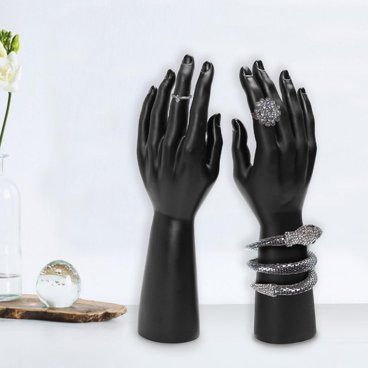 Par de Manos de Maniquí para Joyería, Display Normal, Plástico