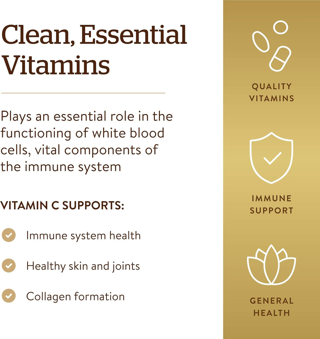 Solgar Vitamina C 1000 mg, 90 Tablets, Antioxidante e Inmunidad