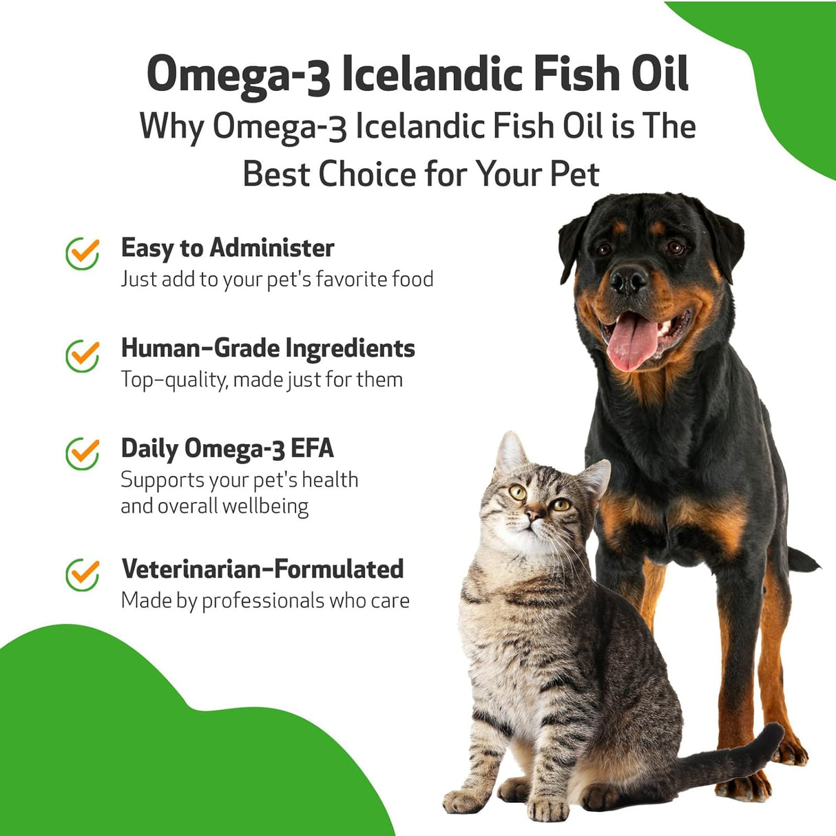 Aceite de pescado omega-3 Daily EFA para perros y gatos