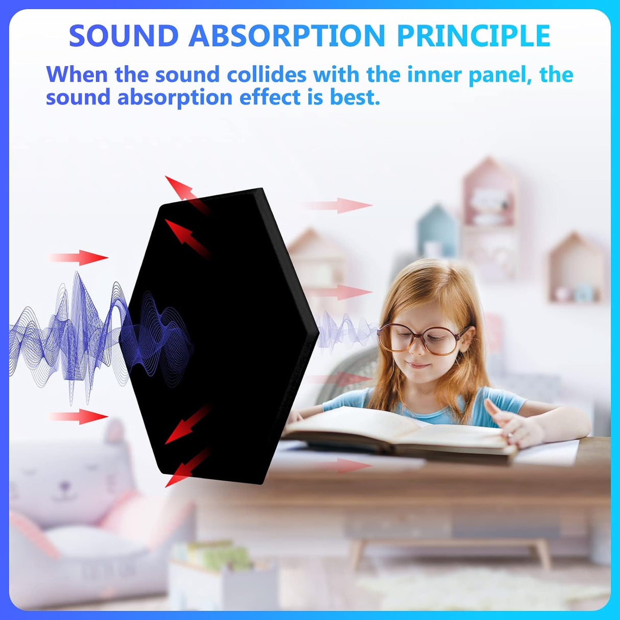 Paneles Acústicos Autoadhesivos - 18 Piezas 12x10x0.4