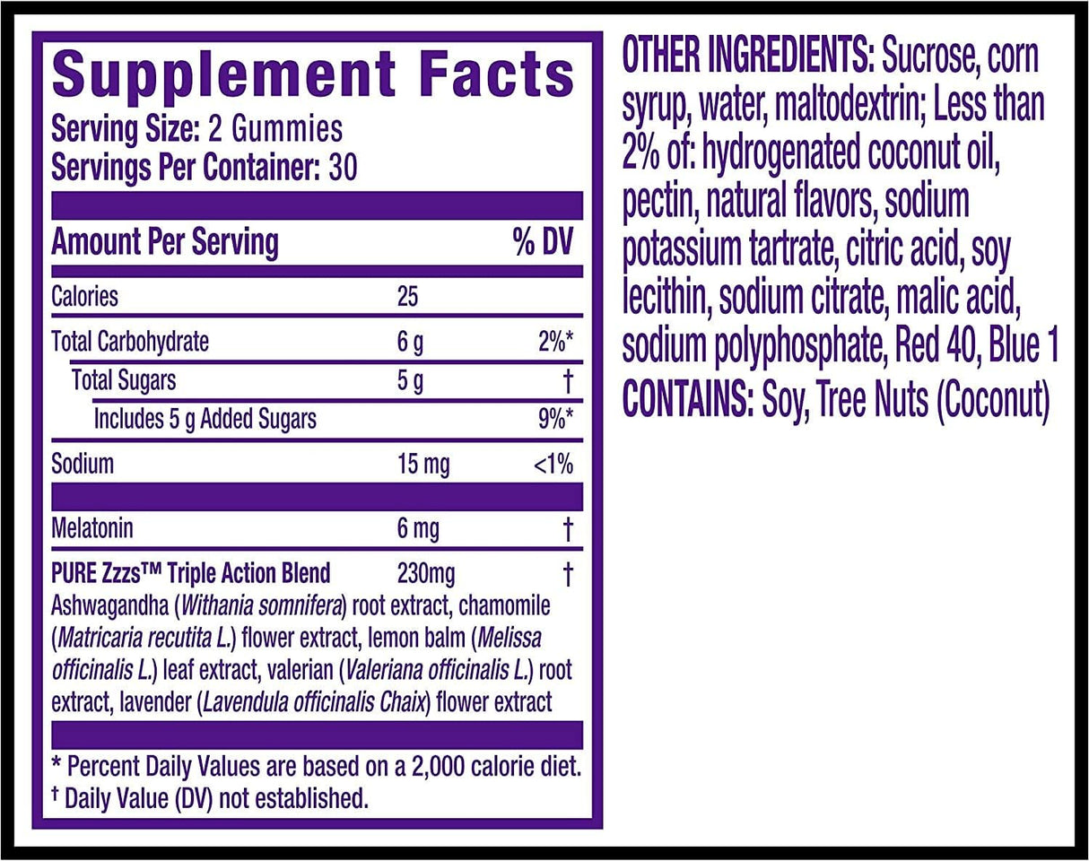Triple acción 6 mg ZzzQuil 60 unidades