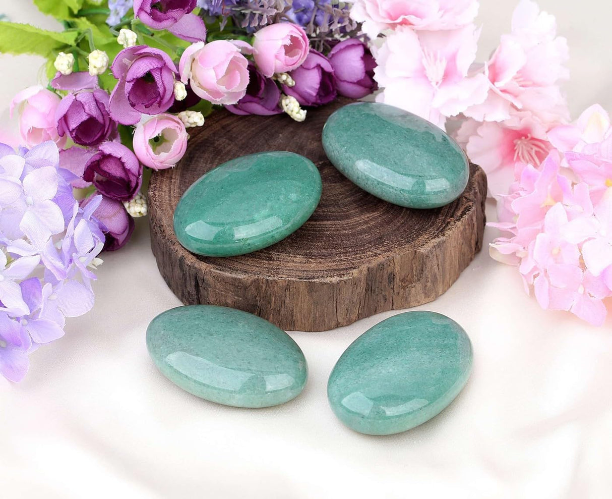 Piedra de Palma de Aventurina Verde 2.4" - Efectos Calmantes