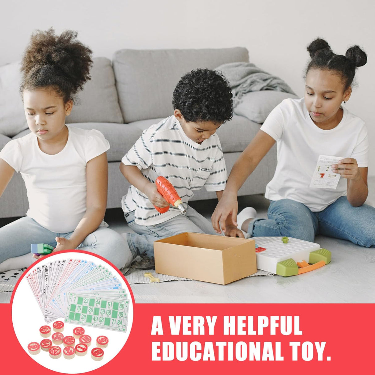 Juego de Bingo Toyvian, Set de Viaje, Fichas y Tableros