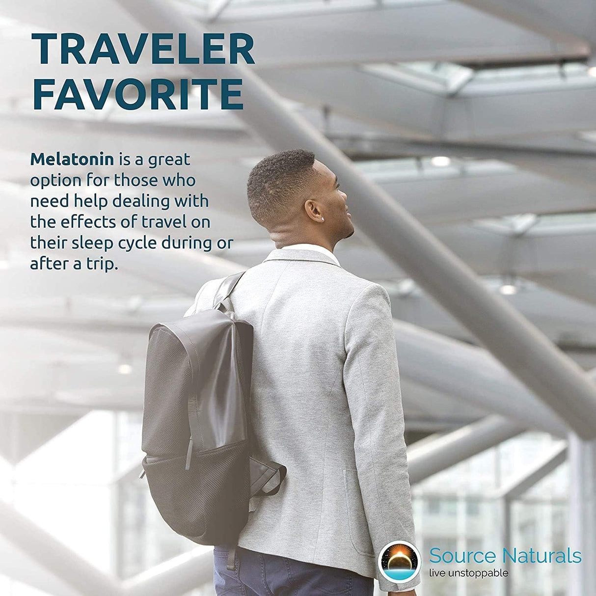 Source Naturals suplemento para dormir 2.5 mg sabor a menta