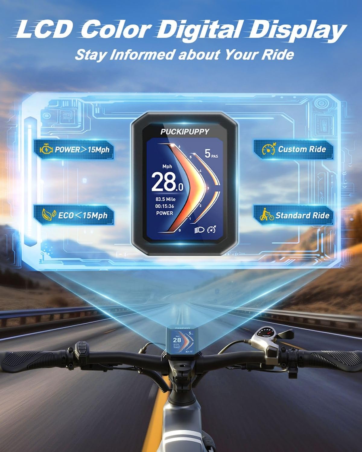 Bicicleta Eléctrica Boxer 960W, 48V, 20AH, Suspensión Completa