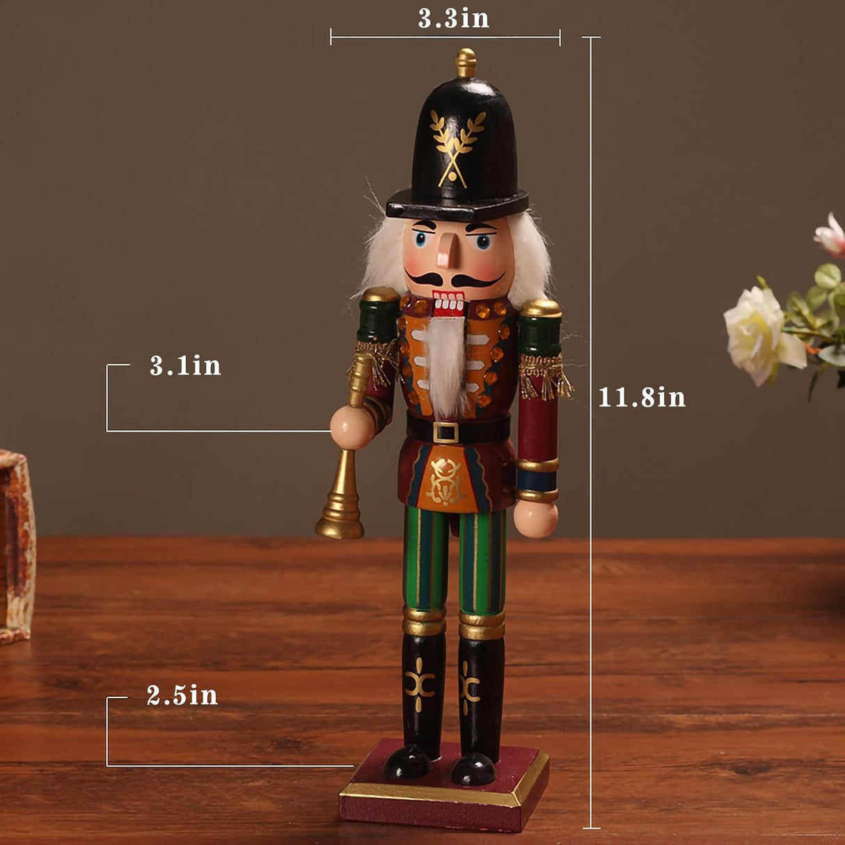 Adornos de Navidad Nutcracker de Madera 12 Pulgadas Set