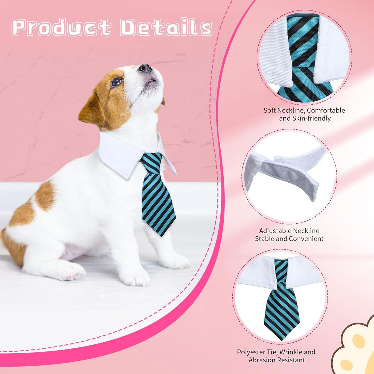 Disfraces de 4 corbatas para el cuello talla única