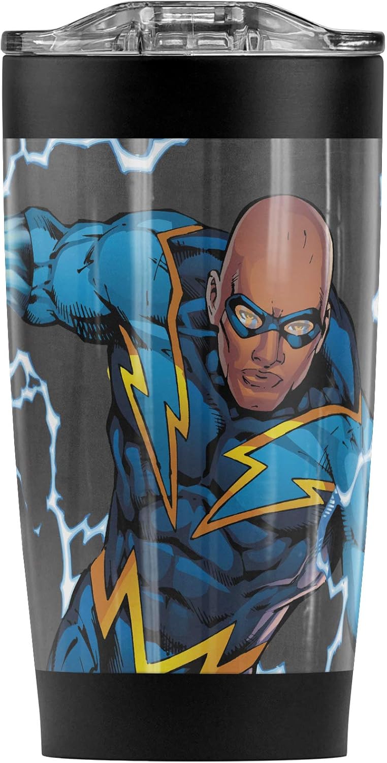 Taza de Acero Inoxidable Justice League Black Lightning 20 oz