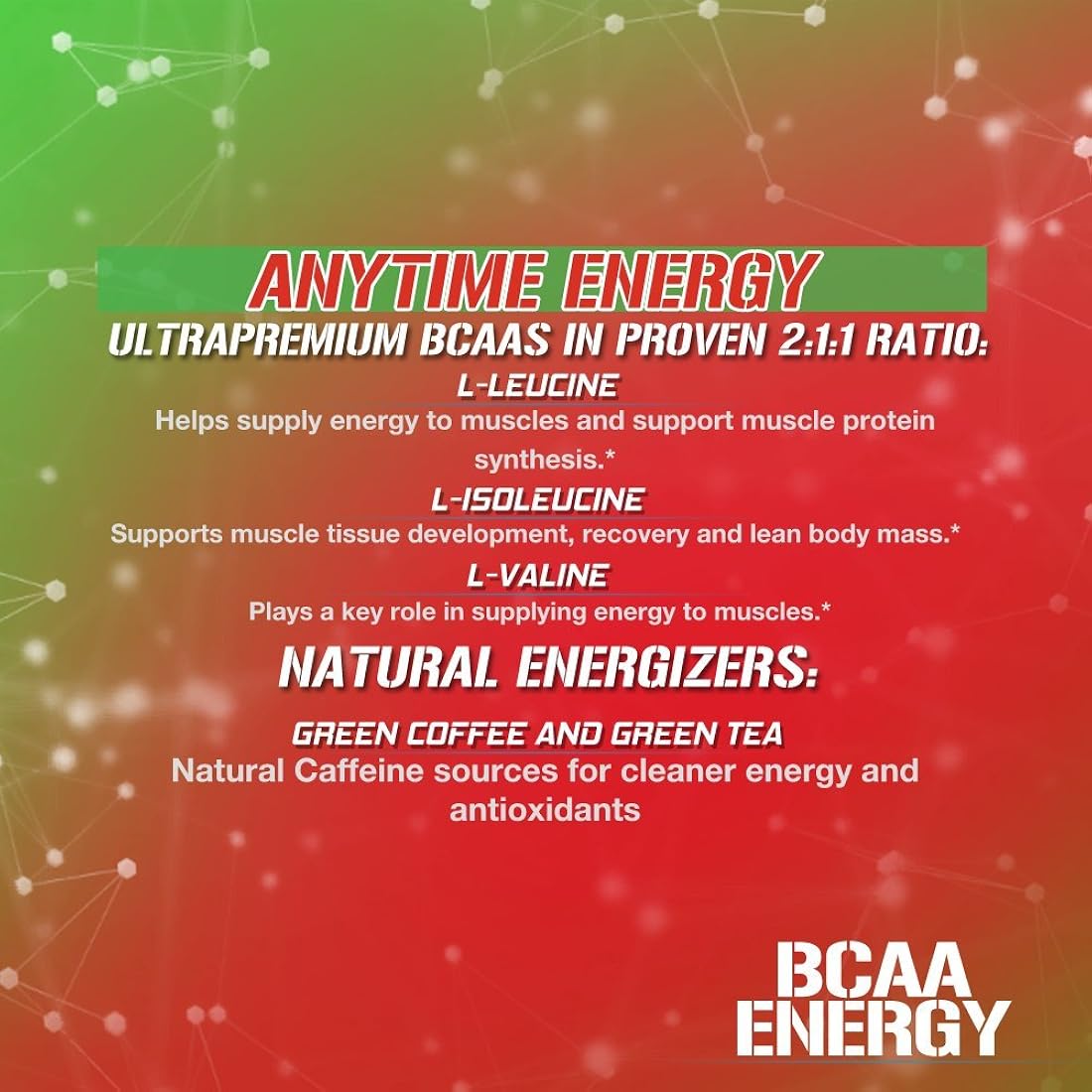 Suplementos Alimenticios de aminoácido energizante