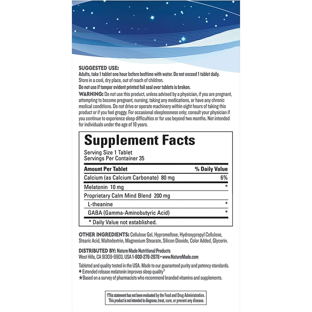 Nature Made Wellblend Sleep Longer, 10 mg