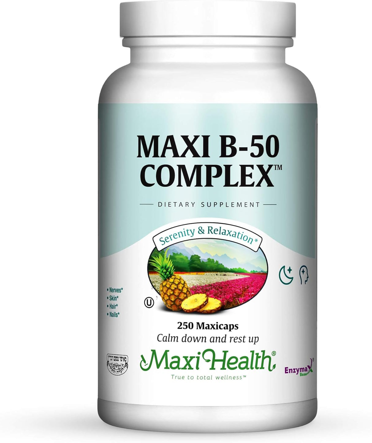 Suplementos Complejo de vitamina B-50 con inositol y biotina
