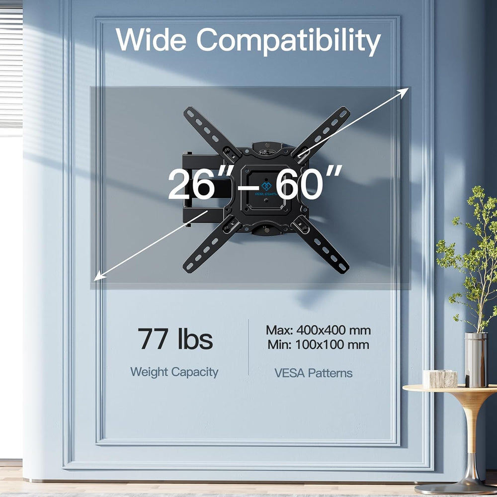 Soporte de pared PERLESMITH para TV 26-60 Full Motion PSMFK12