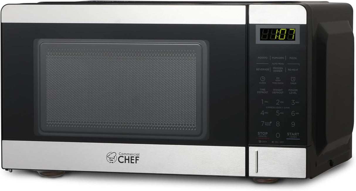 Microondas Comercial Chef 0.7 pies cúbicos, 700W, 10 niveles