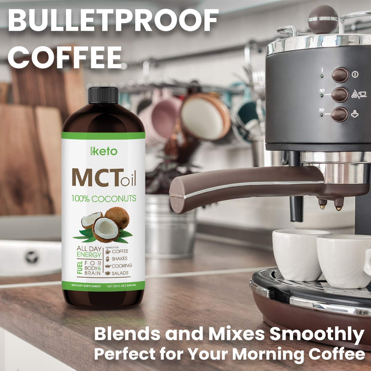 Suplementos Alimenticios Aceite de coco MCT sin sabor