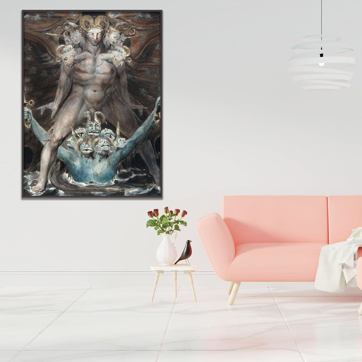 William Blake Póster Arte Mural - El Gran Dragón Rojo