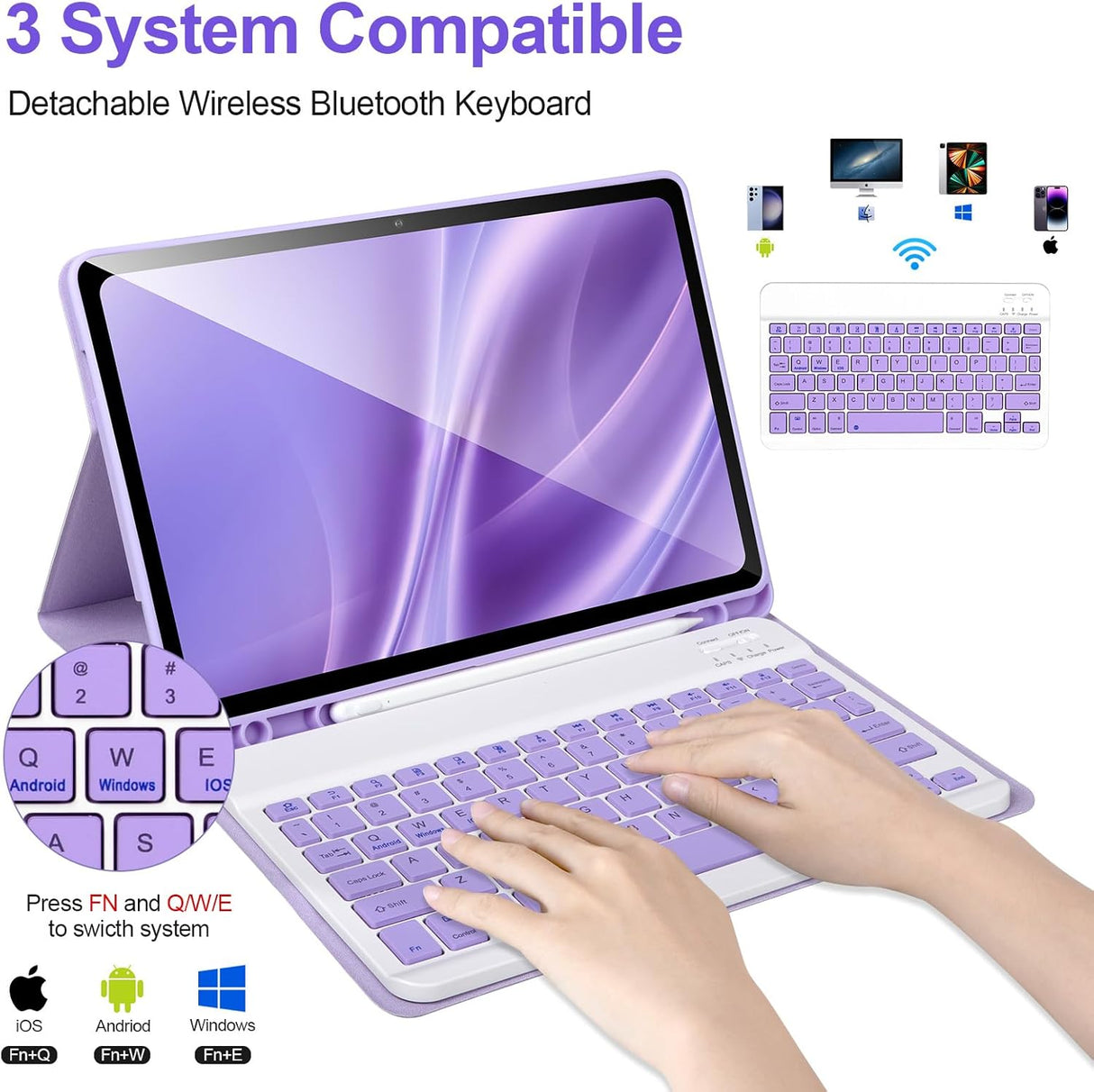 Funda con Teclado Samsung Galaxy Tab A9+/Plus 11'' 2023