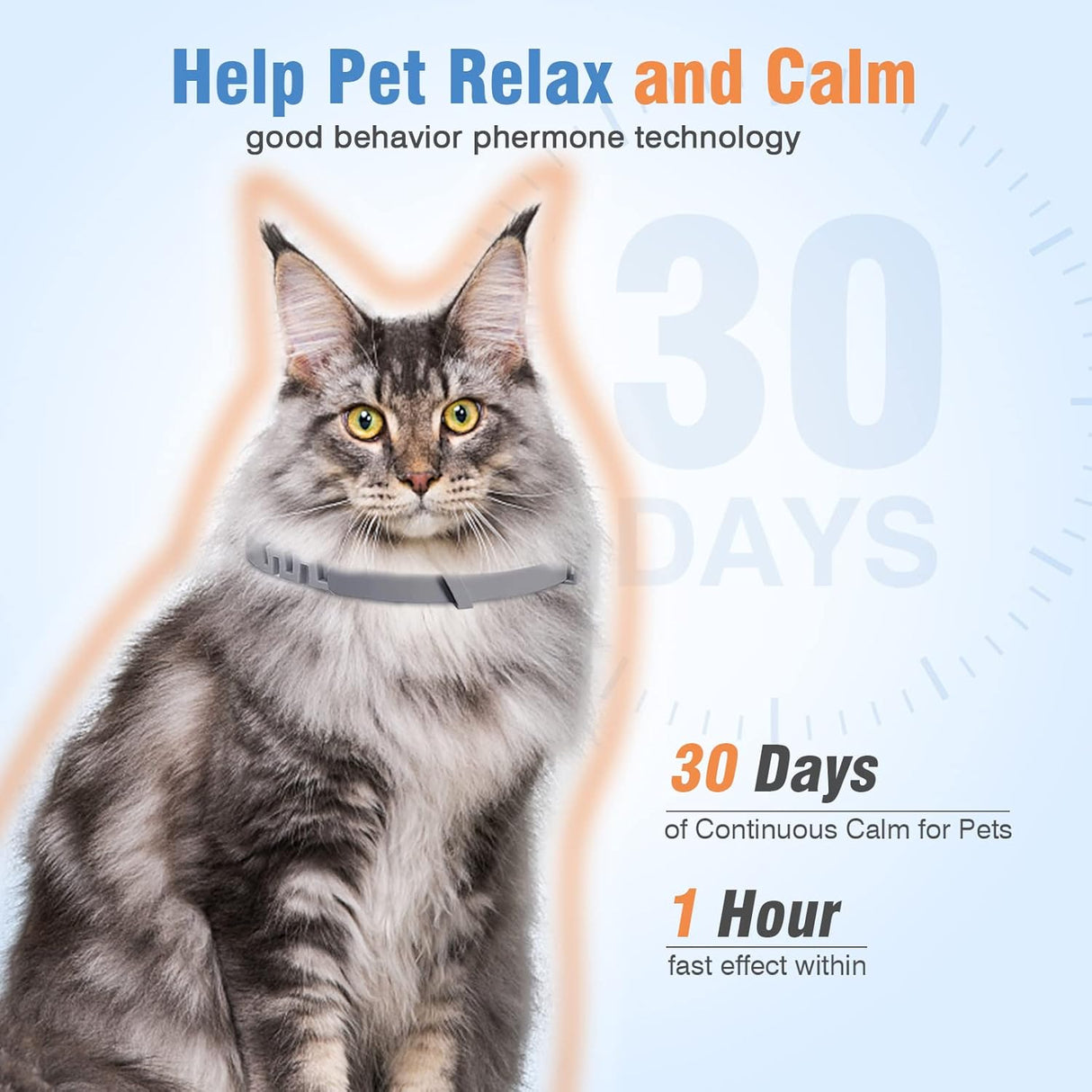 Paquete de 4 collares calmantes para gatos Pzlagia