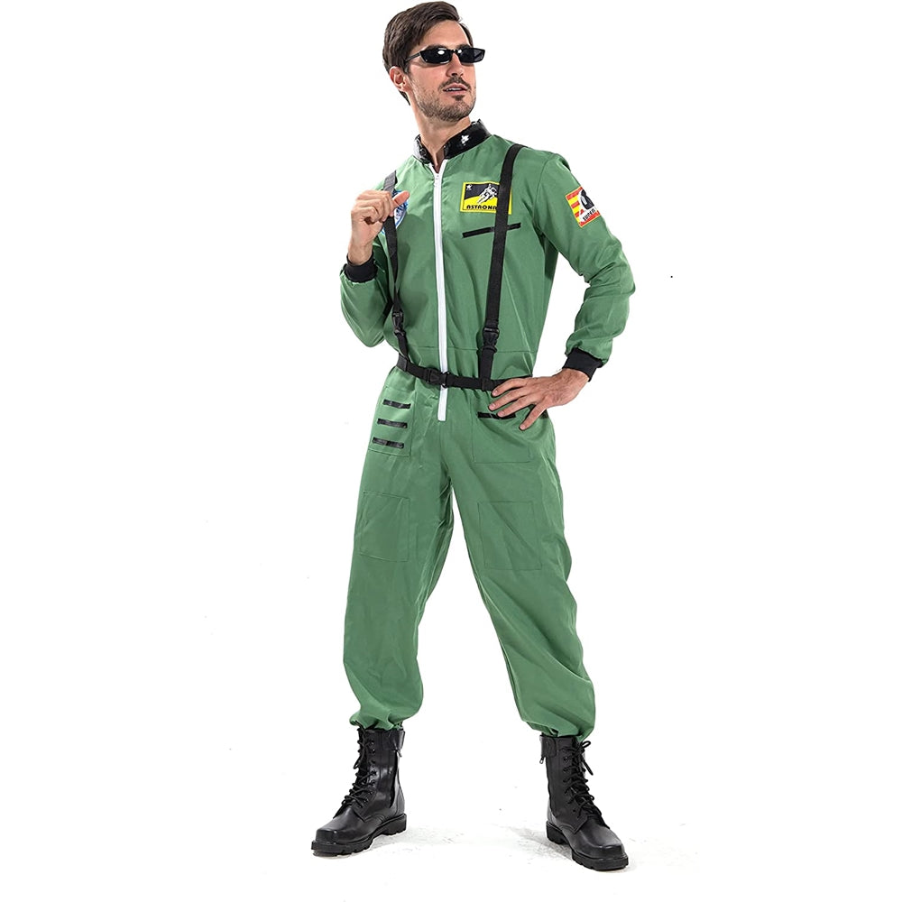 Disfraces de astronauta para hombre verde talla XL