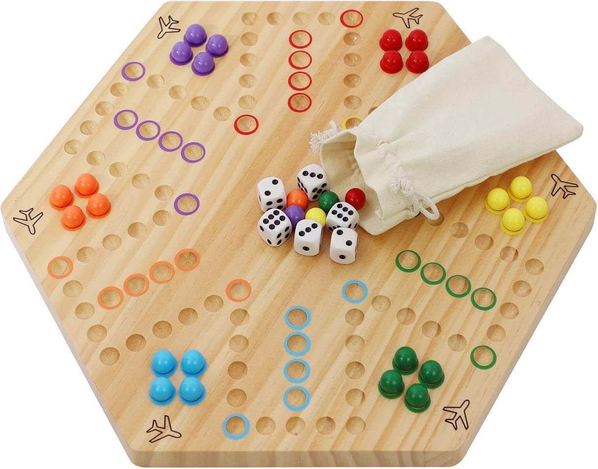 Juego de Mesa Aggravation de Madera Wahoo, 4-6 Jugadores