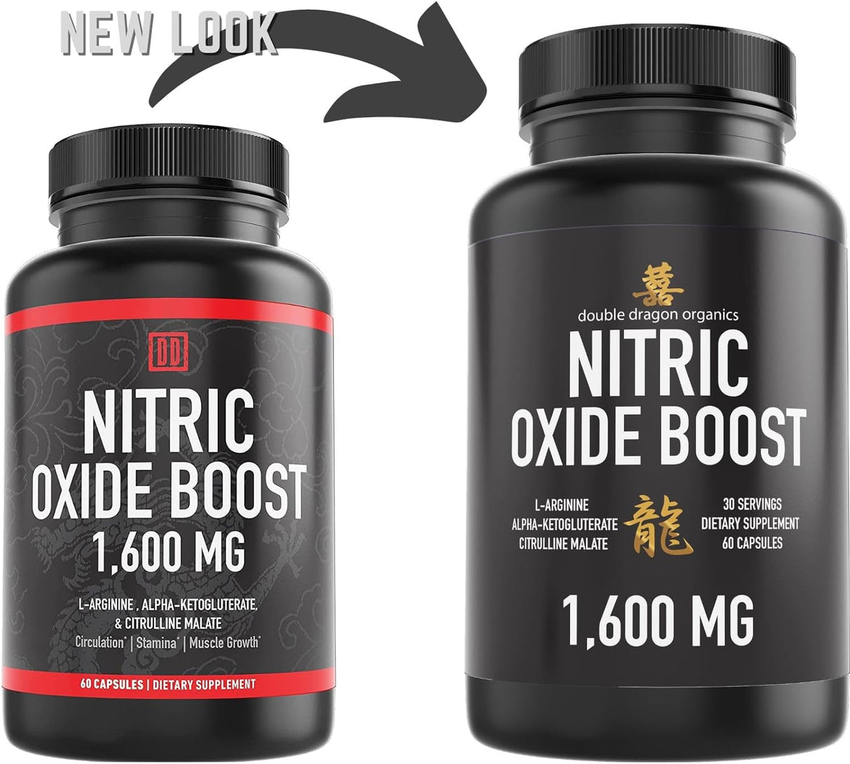 Suplemento potenciador de óxido nítrico, 1600 mg extra