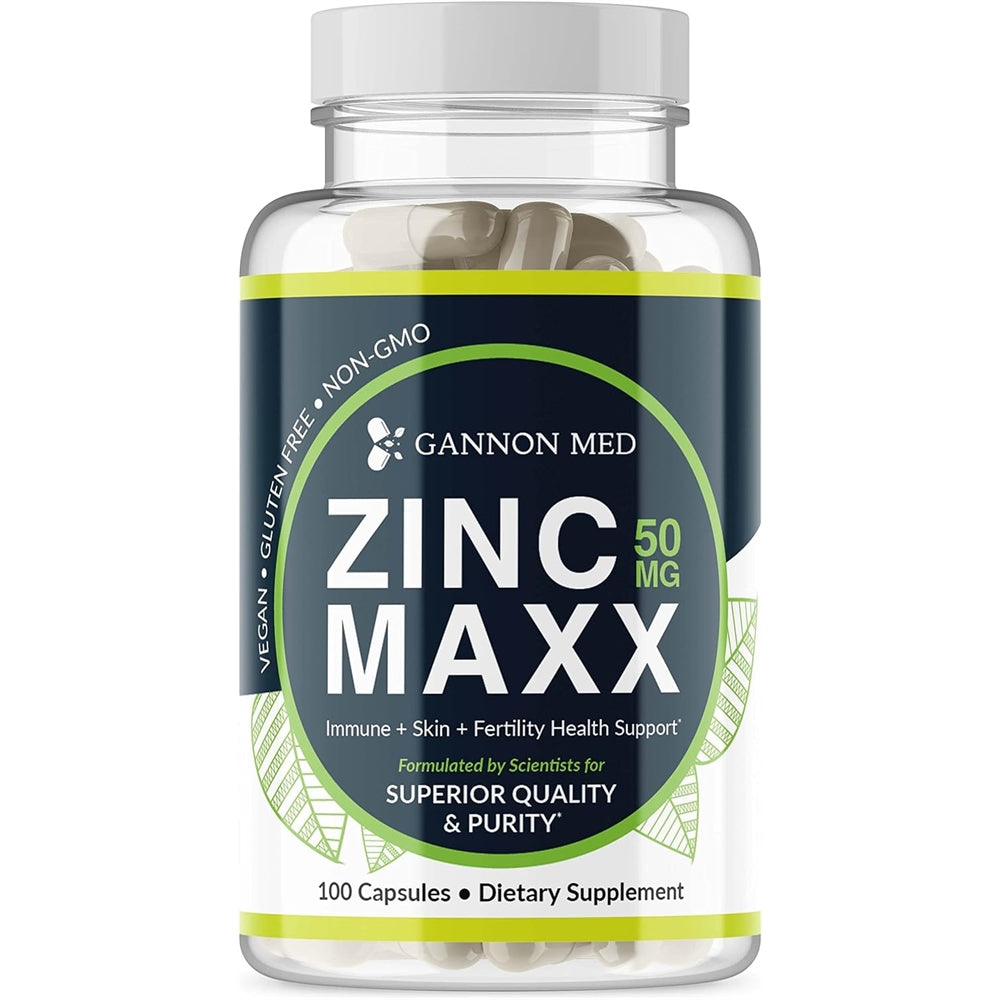 Suplementos de zinc - Inmunidad + piel + minerales de salud