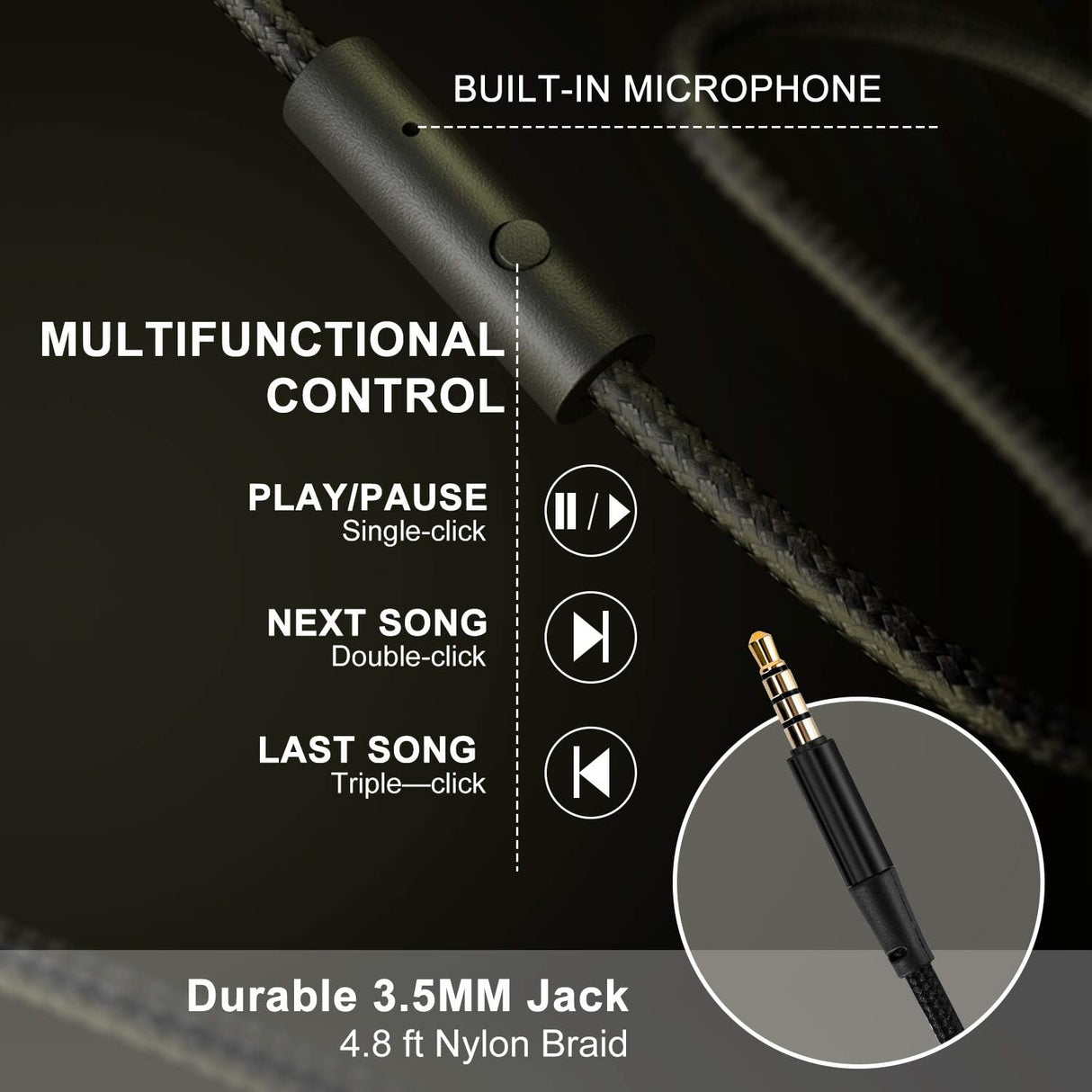 Auriculares LORELEI X6, con micrófono, ligeros y plegables