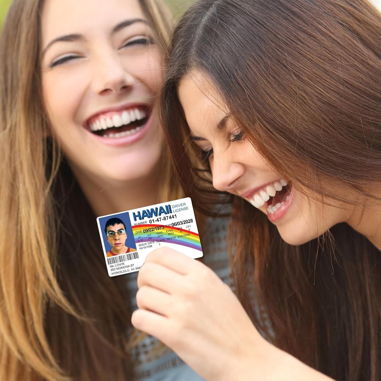 Tarjetas de Broma McLovin, Licencia Falsa, Superbad, Props Disfraz