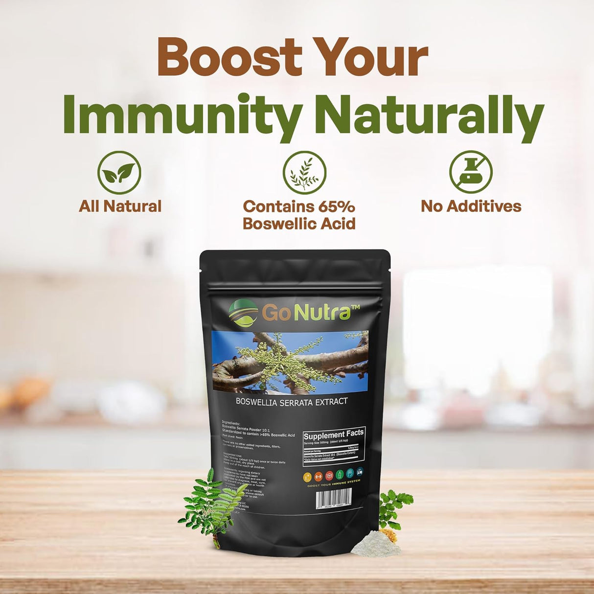 Extracto de Boswellia Serrata 10:1 65% Ácido Boswélico Apoyo Articular