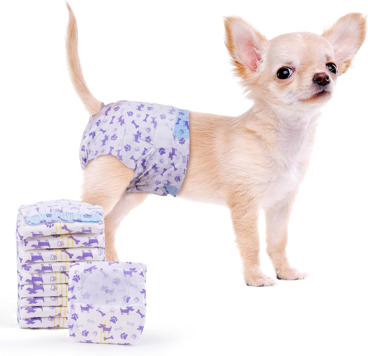MICOOYO Pañales desechables para perras hembras cómodos